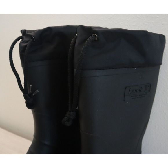 Kamik Men's Sz 11 Black Forester Waterproof Insulated Rubber Rain/Snow Boots - Picture 4 of 9